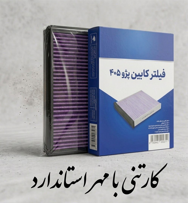 فیلتر هوای کابین پژو 405 ، کارتنی